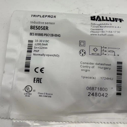 BALLUFF BES M18ME-PSC12B-S04G sensor One Free Shipping