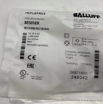 BALLUFF BES M18ME-PSC12B-S04G sensor One Free Shipping