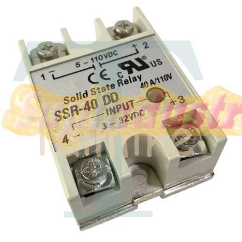 For FOTEK SSR-40DD DC-DC 40A Solid State Relay Input 3-32VDC Output 5-60VDC