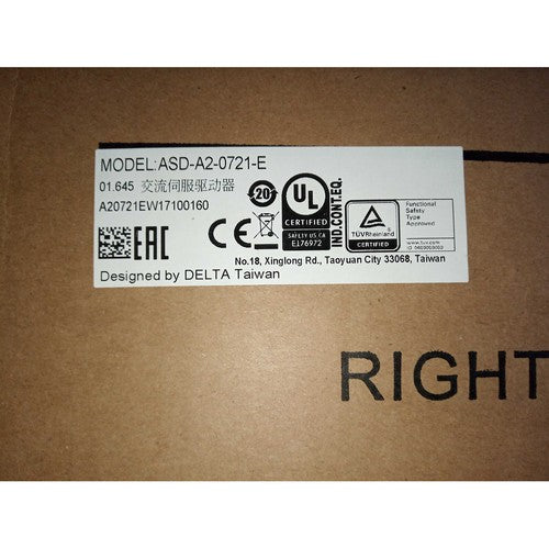 Delta ASD-A2-0721-E Servo Driver One ASDA20721E ping