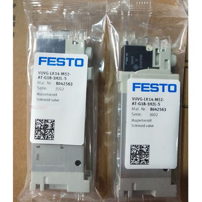Festo VUVG-LK14-M52-AT-G18-1H2L-S 8042563 Solenoid Valve One Free Shipping