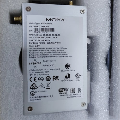 1PC  Moxa AWK-1131A-US V2.2.0 Wireless Ethernet Bridge