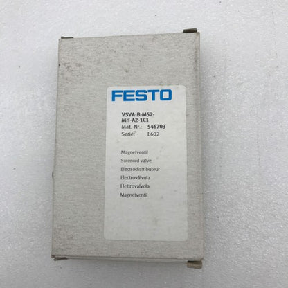 Festo VSVA-B-M52-MH-A2-1C1 546703 Solenoid Valve One VSVABM52MHA21C1