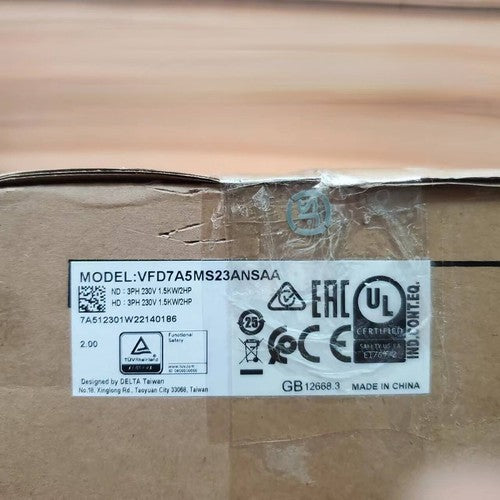 1PC Delta VFD7A5MS23ANSAA 1.5KW 2HP 3phase 220V AC motor drive