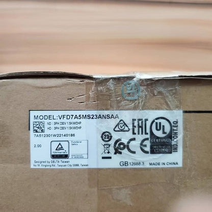 1PC Delta VFD7A5MS23ANSAA 1.5KW 2HP 3phase 220V AC motor drive