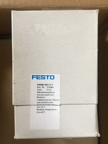 Festo VADMI-200-LS-P 171061 Vacuum Generator One VADMI200LSP