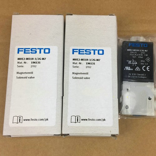 Festo MHE2-MS1H-3/2G-M7 196131 Solenoid Valve One MHE2MS1H3/2GM7