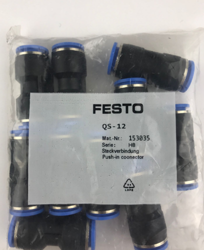10PCS/bag Festo QS-12 153035 Connector Free Shipping QS12