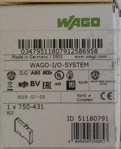 1PC Wago 750-431 PLC Module  ping 750431