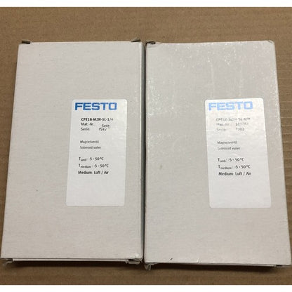 Festo CPE18-M2H-5L-1/4 163762 Solenoid Valve One CPE18M2H5L1/4