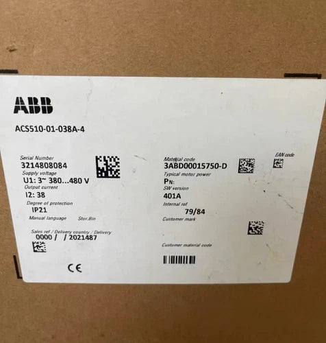 1PC ABB ACS510-01-038A-4 Inverter ping ACS51001038A4