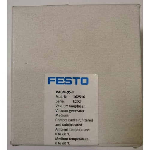 Festo VADM-95-P 162516 Vacuum Generator  One VADM95P