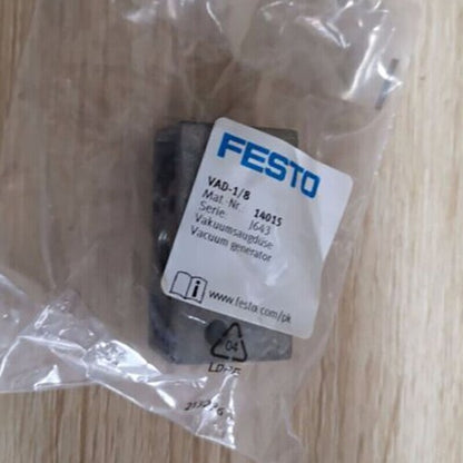 Festo VAD-1/8 14015 Vacuum Generator  One VAD1/8 Free Shipping