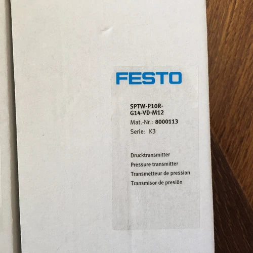 Festo SPTW-P10R-G14-VD-M12 8000113 Pressure Sensor One SPTWP10RG14VDM12