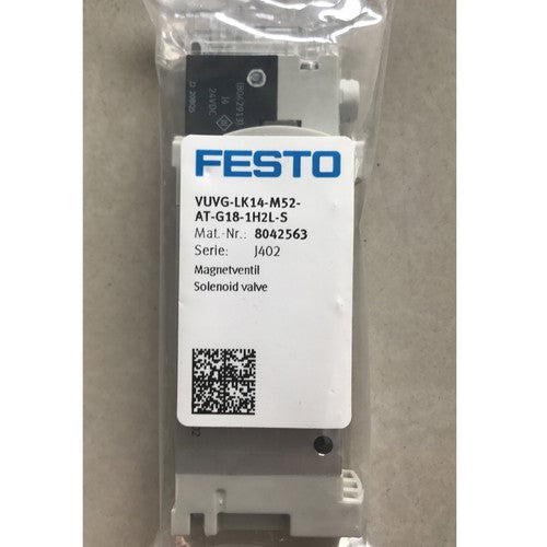 Festo VUVG-LK14-M52-AT-G18-1H2L-S 8042563 Solenoid Valve One Free Shipping