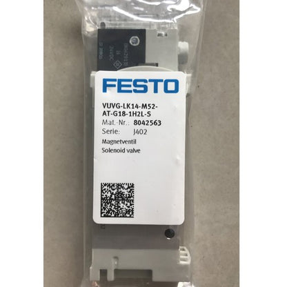 Festo VUVG-LK14-M52-AT-G18-1H2L-S 8042563 Solenoid Valve One Free Shipping