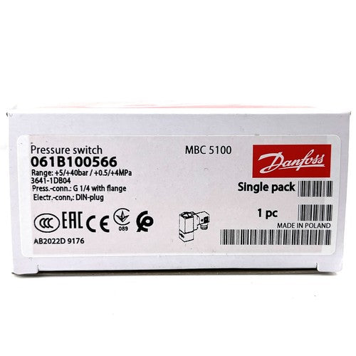 1PC  Danfoss MBC5100 3641-1DB04 061B100566 Pressure Switch ping