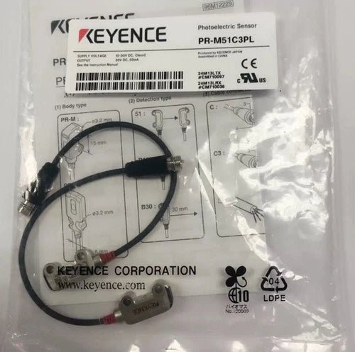 Keyence PR-M51C3PL Photoelectric Sensor PRM51C3PL 1PC Free Shipping