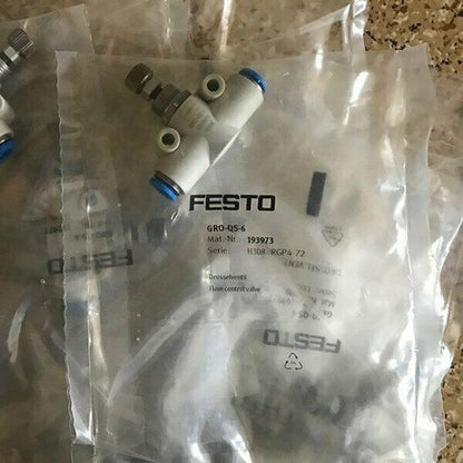 Festo GRO-QS-6 193973 Valve One Free Shipping GROQS6