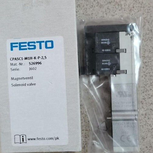 Festo CPASC1-M1H-K-P-2,5 526996 Solenoid Valve One Free Ship CPASC1M1HKP2,5