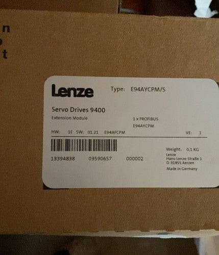 LENZE E94AYCPM/S SERVO DRIVES 9400 One ping