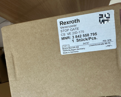 1PC  Rexroth Stop Gate VE2/D-175 MNR: 3842558795 ping
