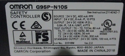 new Omron G9SPN10S Industrial Control System