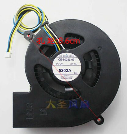 1pcs  Epson CE-8028L-09 12V 350mA 8028 4-wire projector cooling fan