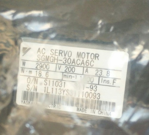 Yaskawa SGMGH-30ACA6C Servo Motor 1PC ping SGMGH30ACA6C