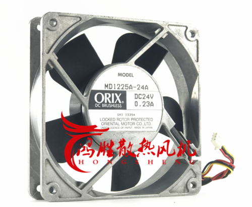 1pcs  ORIX MD1225A-24A 12CM 24V 0.23A 3-wire cooling fan
