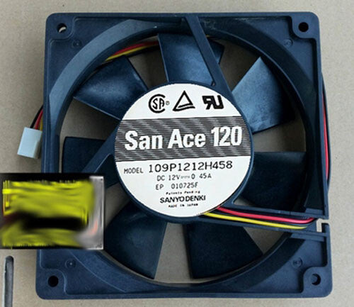 Sanyo San Ace 120 109P1212H459 DC12V 0.45A 3-wire cooling fan