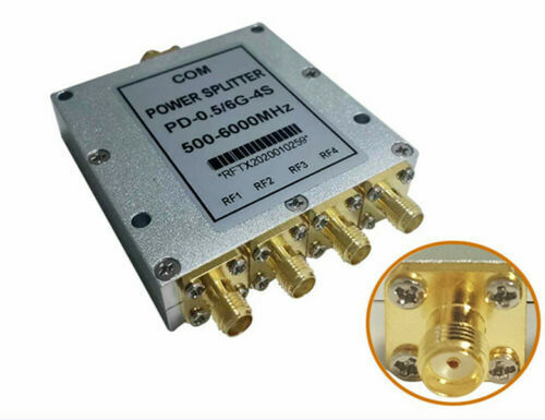 Power Splitter 1:4 GPS Signal Combiner 500M SMA 0.5-6G Microstrip Power Splitter