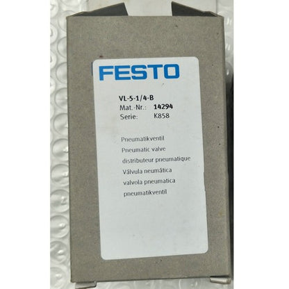 Festo VL-5-1/4-B 14294 Pneumatic Valve One Free Shipping VL51/4B