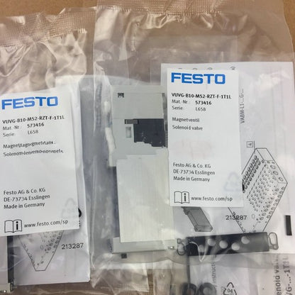 Festo VUVG-B10-M52-RZT-F-1T1L Solenoid Valve One 573416 VUVGB10M52RZTF1T1L