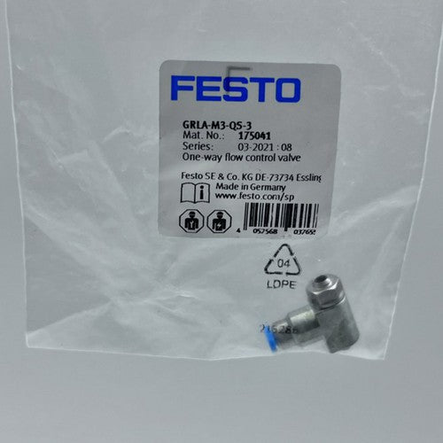Festo GRLA-M3-QS-3 175041 Valve One Free Shipping