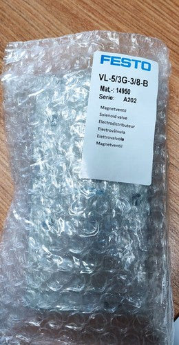 Festo VL-5/3G-3/8-B 14950 Pneumatic Control Valve One VL5/3G3/8B