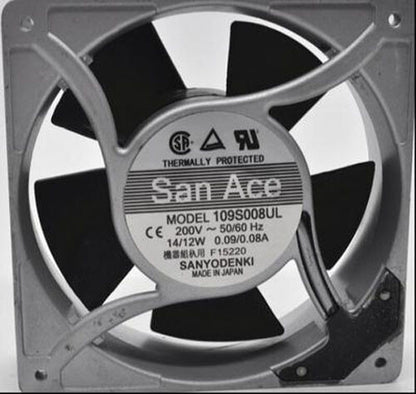 1pcs SANYO 109S008UL 200V 14/12W 12CM 12038 AC cooling fan