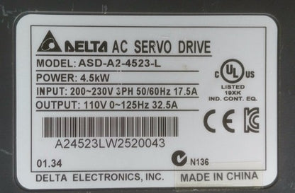 Delta ASD-A2-4523-L Servo Drive ASDA24523L ping