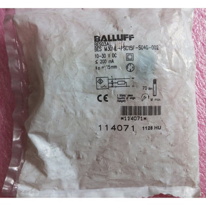BALLUFF BES M30ML-PSC15F-S04G-002 Inductive Sensor One Free Shipping