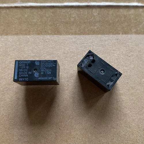 10Pcs Power Relay 3A 250VAC 4 Pins G5B-1-ER18 18VDC #ke