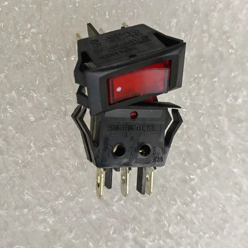 1PCS/5PCS 3 Pins 2 Positions 10A 250VAC T85 Red RF-1001 Rocker Switch #ke