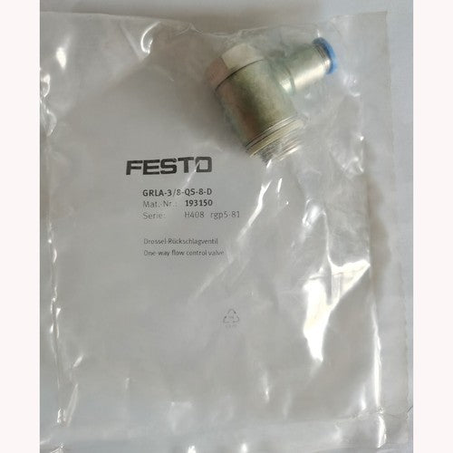 Festo GRLA-3/8-QS-8-D 193150 Valve One Free Shipping GRLA3/8QS8D