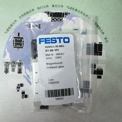 Festo VUVG-L10-M52-RT-M5-1P3 Solenoid Valve One Free Shipping 566457