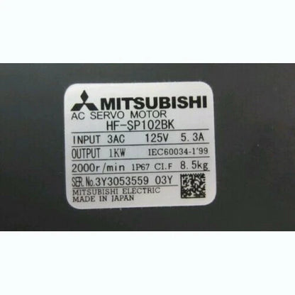 Mitsubishi HF-SP102BK Servo Motor 1PC ping HFSP102BK