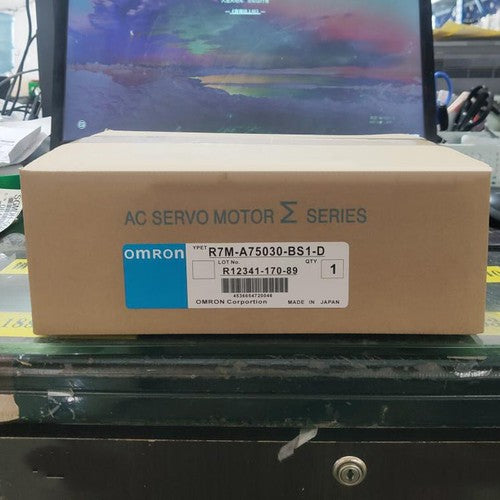 Omron R7M-A75030-BS1-D Servo Motor One ping R7MA75030BS1D