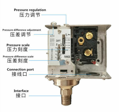 AirTAC PK510 pneumatic mechanical pressure switch 0.1MPa~1.0MPa/1kg~10kg