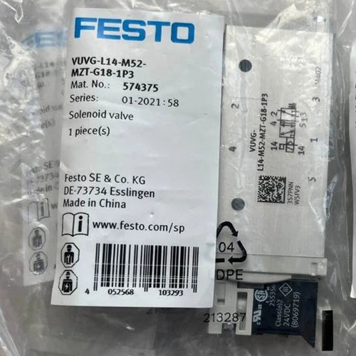 Festo VUVG-L14-M52-MZT-G18-1P3 574375 Solenoid Valve One Free Shipping