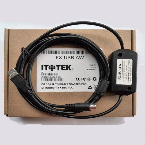 1PC FX-USB-AW Programming Cable For Mitsubishi Melsec FX3U PLC Free Shipping