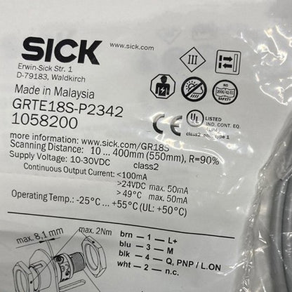 SICK GRTE18S-P2342 Photoelectric Sensor One Free Shipping GRTE18SP2342