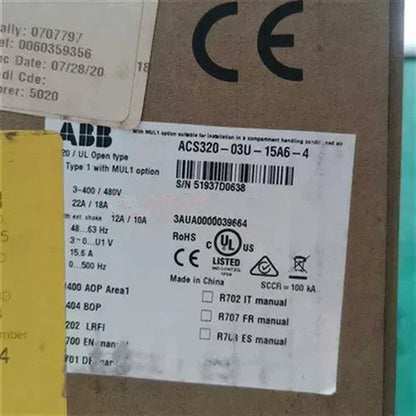1PC ABB Inverter 15.6 A 11W ACS320-03U-15A6-4 ping